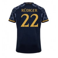 Camisa de time de futebol Real Madrid Antonio Rudiger #22 Replicas 2º Equipamento 2023-24 Manga Curta